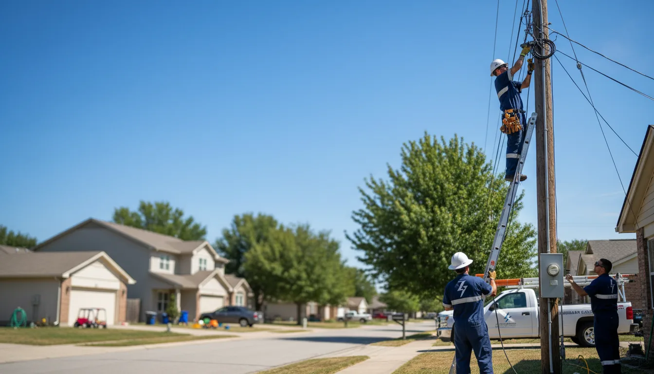 Residential electrician providing installation services in Backus, MN